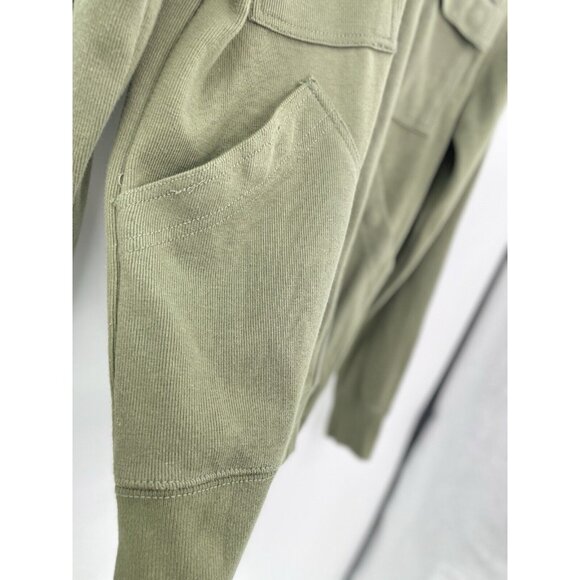 All-Son Brand Men’s Olive Green Military Style Jacket Size Small Normcore Preppy - Picture 5 of 10